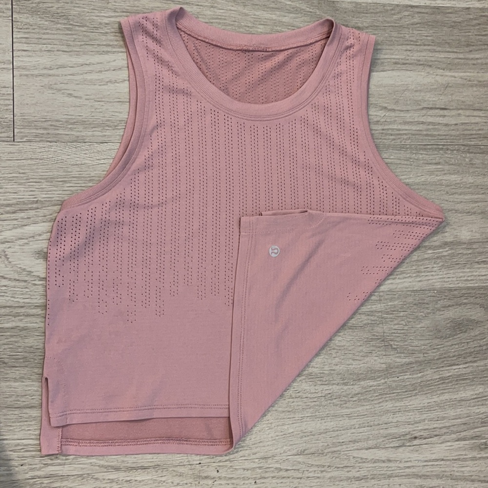 Lululemon Train to Be Tank Pink Taupe Size Small